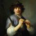 Rembrandt as Shepherd with Staff and Flute